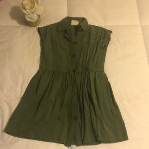 Olive green dress